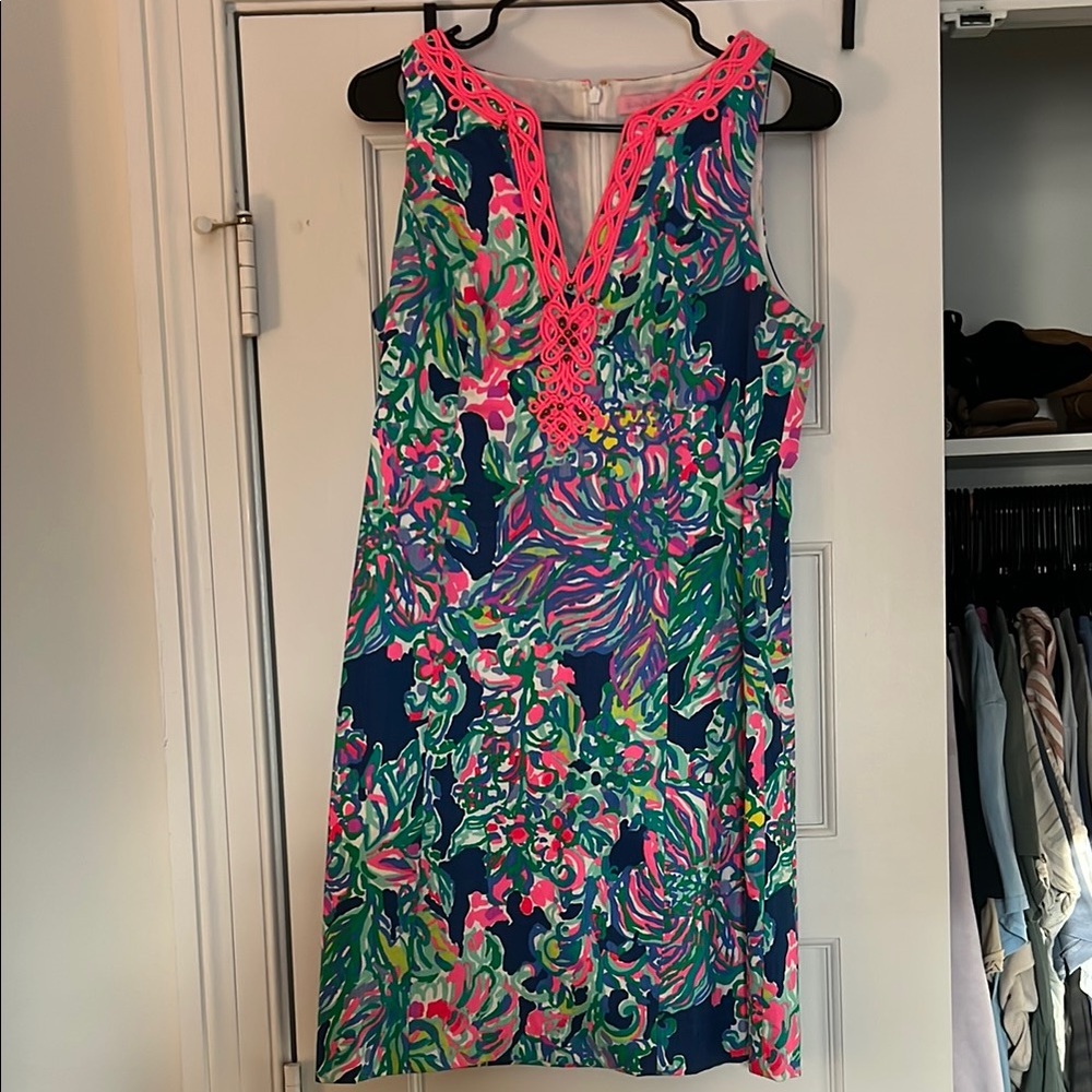 Lilly Pulitzer Floral Dress - Pink and Green